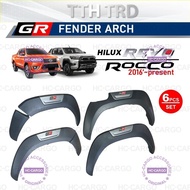 HC-CARGO Fender Arch Untuk Toyota Hilux Revo 2015 - 2025 / GR Logo Style | Mudguard | Perlindungan S