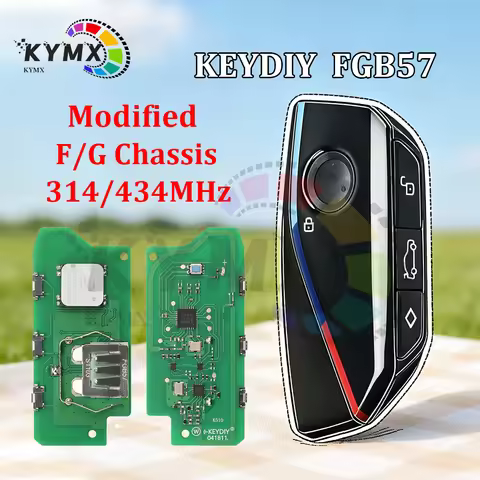 KYMX KEYDIY FBG57 PCB 315/434MHz ID49 Smart Key For BMW G01 G02 G08 G30 G31 G38 1 3 5 7 CAS4+/FEM/BD