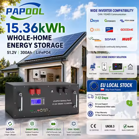 LiFePO4 48V 300Ah 15Kwh Battery 51.2V 100Ah 200Ah 120Ah 150Ah Lithium battery 6000 Cycles 48V Solar