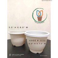 plastic pots for plants wholesale big size ☟High Quality White Round Pot (5pcsset) Plastic Pots Plants Garden♫