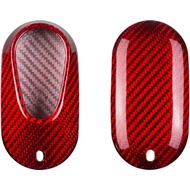 Red Carbon Fiber for Mercedes Benz EQS450+ Key Fob Cover Case E350 EQE350 EQ500 S580 C300 C-Class S-