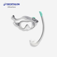 Decathlon Children's Mask And Snorkel Snorkelling Kit Snorkeling And Breathing Tube Set For Children