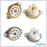 Bang 5PCS B9A Ceramic 9Pin PCB Tube Socket for 12AX7 12AT7 12AU7 ECC83 ECC82 E88CC 6922 6p1 6p14 6n1