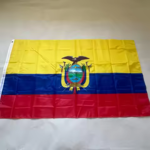 YI XIN Flag Ecuador Flag 90X150cm Polyester Fiber Hanging Flag Indoor and Outdoor Football Sports Ec