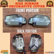 SIDE MIRROR COVER CHROME WITH LIGHT ISUZU CROSSWIND DECORATIVE COVER