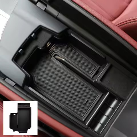 For BMW 5 Series G30 G31 2020-2023 Storage Box Car Central Armrest ABS Storage Box Organizer for BMW