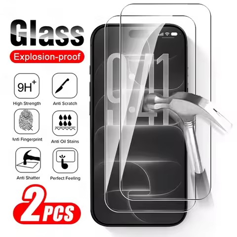 2Pcs 9H Glass for iPhone 18 Pro Case Full Cover Protective Glass on iPhone18 ProMax i Phone 18Pro Ma