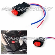 UNIVERSAL DOUBLE SIGNAL SWITCH BUTTON HAZARD LIGHT MOTOCYCLE MOTO MOTOR SUIS SUIZ HANDLE WIRE SOCKET