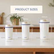 mosh! Latte 不銹鋼保溫飲管杯 480毫升 DMLS480