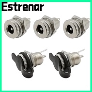 ESTRENAR DC Power Female Socket Jack, DC-099 Metal DC Jack Adapter, DC Power Jack Socket Durable Hig