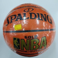 NBA gold spalding basketball size 7