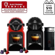 Nespresso Inissia with Aeroccino Bundle - Free $10 Coffee Voucher + Capsules