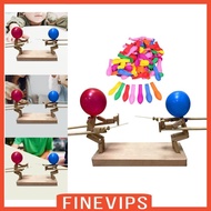[Finevips] Wooden Fencing Puppets Balloon Bamboo Party Favor, DIY Handmade Fast Paced for Kids