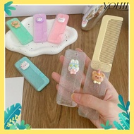 YOHII Cute Foldable Comb, ABS Mini Small Comb, Mini Massage Comb