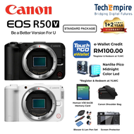 Canon EOS R50 V R50V Body / Canon EOS R50V with 14-30mm Lens Kit (RF-S14-30mm F4-6.3 IS STM PZ) NEW 