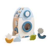 Wooden Activity Cube Busy Toys Box