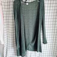 H&M 墨綠針織外套 S size