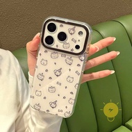 For iPhone 16 Pro Max Case TPU Animal Phone Case For iPhone 17 Pro Max 16 15 Cover 手机壳 Aesthetic Kor