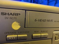 中古二手聲寶Sharp  DVNC70W錄影機十DVD兩用機