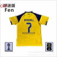 【2526】 2026 World Cup Sweden Home Fan Version Jersey No. 9 Isaac No. 17 Dzekeles Single Top