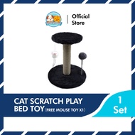 ✤❧◐【READY STOCK】Cat Scratch Play Bed Toy Kucing Scratcher Cat Tree Play Bed Toy Kucing Scratcher Scratcher Kucing toys
