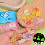 5Pcs Random Funny Luminous Blind Box Toy Figures Miniature Cute Animal Guess Blind Bag Ornaments Surprise Play Gifts