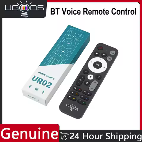 Original UGOOS UR02 BT Voice Remote Control Replacement for Ugoos TOX1 TOX3 TOX4 AM8 PRO AM6B PLUS X