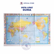 World Map World Sheet Folding Map/ Solar Gold/ - BB
