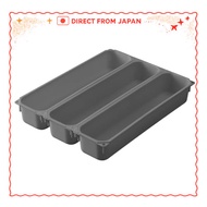 from JapanBelca Cupboard storage cutlery tray, set of 3 with joint pins (6.5 W x 26 D x 4.3 H per pi
