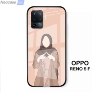 [N80] SoftCase Glass Kaca Oppo Reno 5F - Case Hp Oppo Reno 5F - Casing