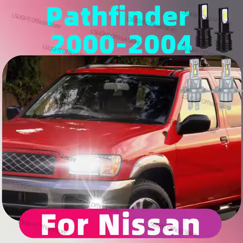 2/4x Car Front Head Lamps Fog Bulbs For Nissan Pathfinder 2000 2001 2002 2003 2004 Hi/Lo Beam 6000K 