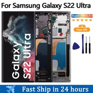 6.8"NEW AMOLED Display For Samsung Galaxy S22 Ultra 5G LCD Display Touch Screen Digitizer Assembly F