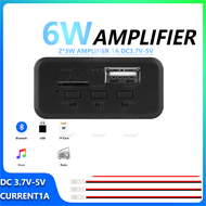 Bluetooth Amplifier Board 2*3W DC 3.7V-5V Mini Audio Module USB TF FM for Small Speaker DIY Sound Sy
