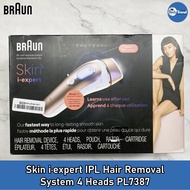 (Braun) Skin I·Expert Ipl Hair Removal System 4 Heads Pl7387 Laser Hair Removal Machine  Pl7387