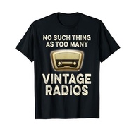 Men's cotton T-shirt Antique Radio Shirt Vintage Radio Collector TShirt Gift T-Shirt Fast Shipping 4XL , 5XL , 6XL
