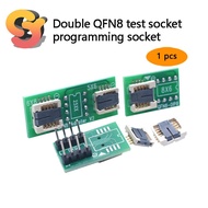 [Ready Stock Supply] 1pc Dual QFN8 Test Socket Multifunctional WSON8 MLF8 DFN8 Chip DIP8 Flip 6 * 8 