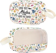 JNIAP Aruba Makeup Bag - Trip Gifts, Vacation Souvenirs, Travel and Toiletry Bag, Out Aruba cmb, Fit