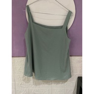 Eclair green tank topOlive