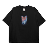 OVERSIZE TEES TWIZTER LOGO BLUE FIRE | TS.117.BK BK BK BK BK