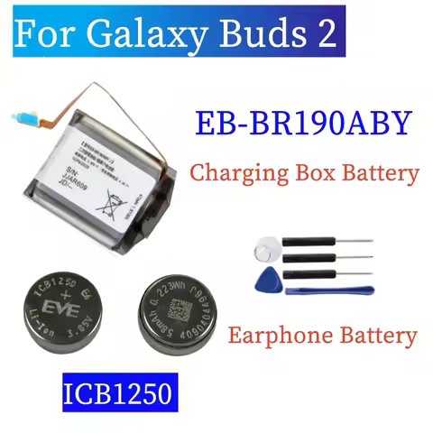 ICB1250 EVE 1250 Battery For Samsung Galaxy Buds 2 SM-R177 SM-QR177 EB-BR190ABY Charging Box Battery