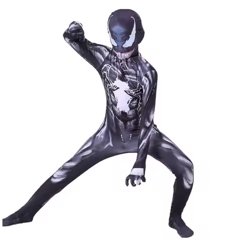 Costume Cosplay New Venom 2 Red Venom Jumpsuit Tights SpiderMan Hero Costume