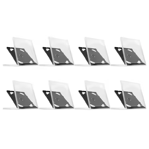 8Pcs Cd Jewel Case Transparent Disc Holder Organizer for Cd Dvd Storage Protection Anti-Scratch Dust