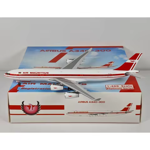 Phoenix Diecast 1/400 Scale Mauritius Air A340-300 3B-NAV Alloy Aircraft Model Collection Decorative