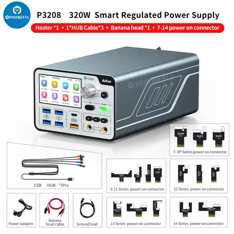 Aixun P3208 Intelligent Power Supply 32V/8A Smart Voltage Ammeter Regulator Current Power Short Circ