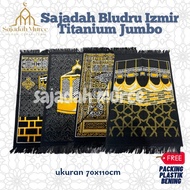 Izmir Titanium Jumbo Velvet Prayer Rug