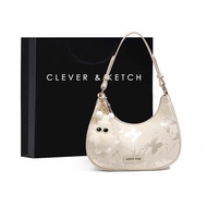 Clever & Ketch New Chinese Style Embroidered Underarm Bag Women 2025 New Style Niche Light Luxury On