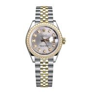 Rolex Rolex Women's Watch Log 26mm Gold Rear with Silver Disc Rear with Diamond Ring Mechanical Watch Ladies 69173