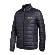 Emporio Armani Armani Ea7 Stand Collar Black Down Jacket - Lightweight Design