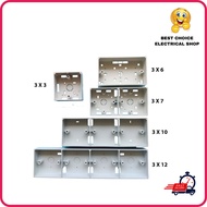 PVC Box Surface Nut Box/ Electrical Box/ Base 3x3 / 3x7 / 3x10 / 3x12/ 3X6
