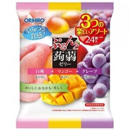 『日本直送』Orihiro - 蒟蒻果凍者喱- 桃/芒果/葡萄 24s (480g)